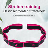 8 Section Style Dance Yoga Stretching Belt Pilates Fitness Tension Digital Elasticity Latin Elastic Stretch Resistance Band