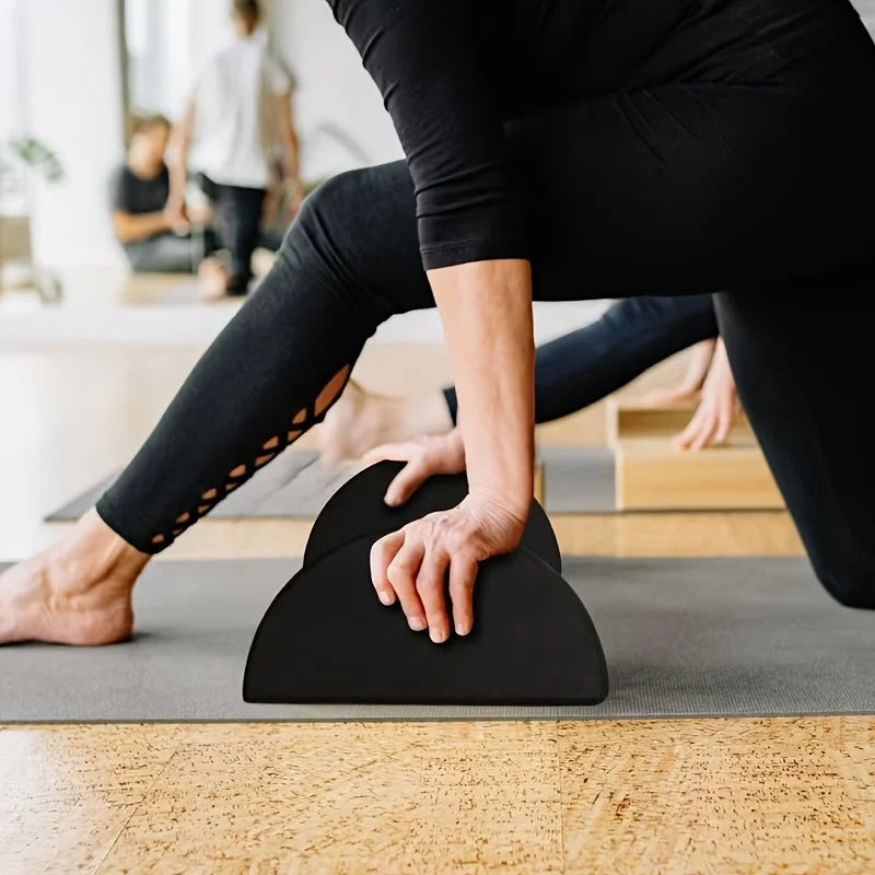 Half Round Yoga Block,Stretching Half Moon Balance Block AntiSlip for Workout Foot Core Strength Indoor Sports Training Home Gym