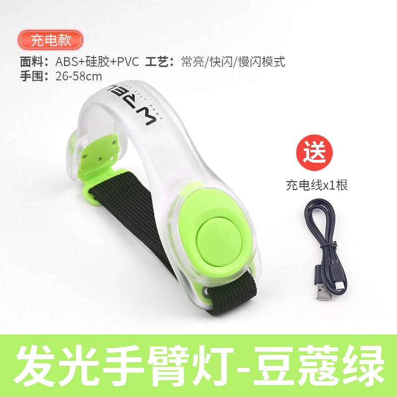 WRELS LED Light Up Armband Running Arm Belt Glow Sports Bracelet Outdoor Night for Running Walking Cycling Concert Roller Skates