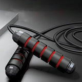 Professional Weighted Jump Rope for Training, Adjustable Length Skipping Rope with Durable Cable for Boxing Gym Home Workout