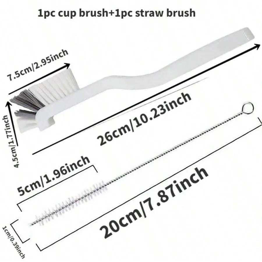 Large Capacity Pearl Milk Tea Glass Cup with Straw, Simple Design Plastic Water Bottle, Casual Style Drinkware for Daily Use