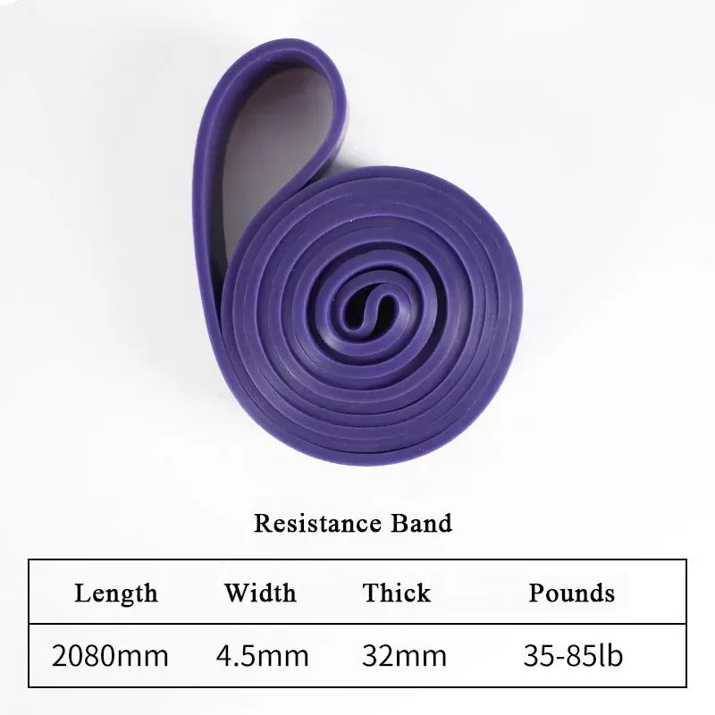 Heavy Duty Resistance Band Set Latex Elastic Bands for Pilates Workout Fitness Pull up Assist Training Body Shape Exercise