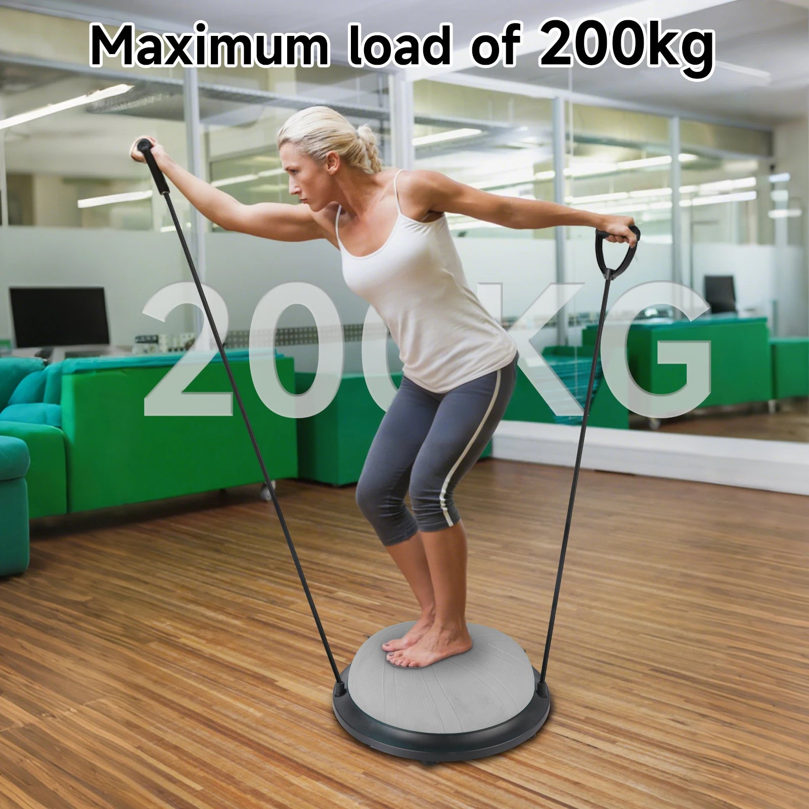 Yoga Ball Wave Speed Ball Half Round Yoga Ball Balance Ball Fitness Gymnastics Core Balance Indoor Training Balance Board