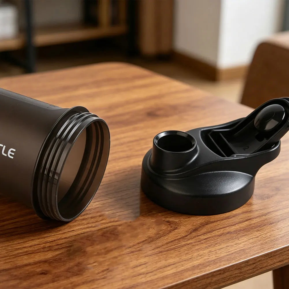 For Gym Outdoor Fitness Sports Stylish Portable Protein Powder Shaker Bottle Leakproof Durable Mixing Cup