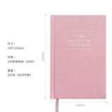 Hardcover & Mindfulness Size Five Minute Gratitude Manifestation Journal Daily Diary for Reflection Notebook The