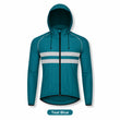Men Cycling Jacket Reflective Hooded Windproof Water Repellent Bike Windbreaker Lightweight Packable Outdoor Coat