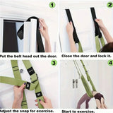 A Universal Yoga Stretching Strap with Door Anchor, Polyester Fitness Strap, Leg Stretch, Backbend Assisted Dance, Ballet