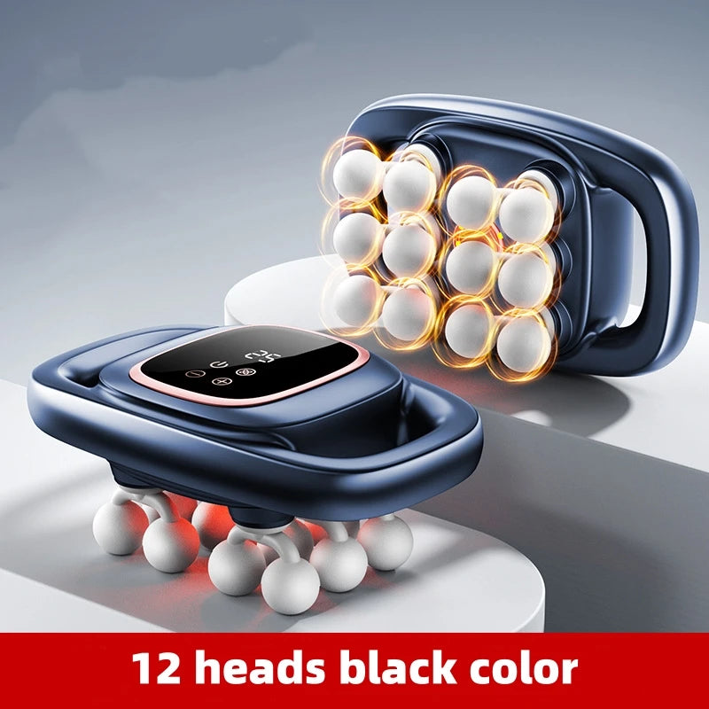 Deep Tissue Percussion Massage Gun Set with 30 Intensities Quiet Muscle Massager for Back Shoulders Legs Pain Relief
