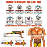 Multifunctional Push-Up Board - Fitness and Muscle Training Equipment, Home Exercise Set  Foldable Push-Up Rod,Resistance Device