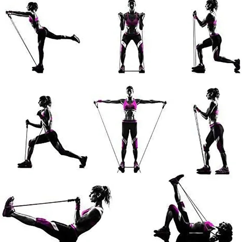 Resistance Bands with Handles Portable Workout Bands for Men Women Home Strength Training
