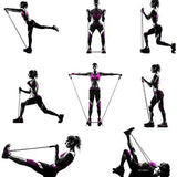 Resistance Bands with Handles Portable Workout Bands for Men Women Home Strength Training