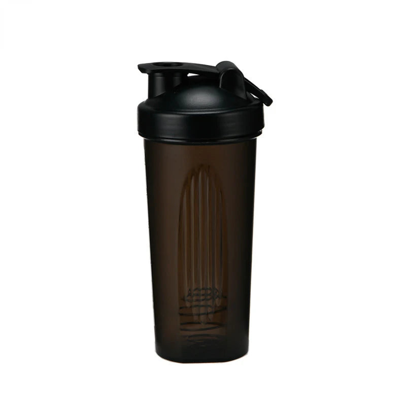 600ml Portable Protein Powder Shaker Bottle Leak Proof Water Bottle for Gym Fitness Training Sport Shaker Mixing Cup with Scale