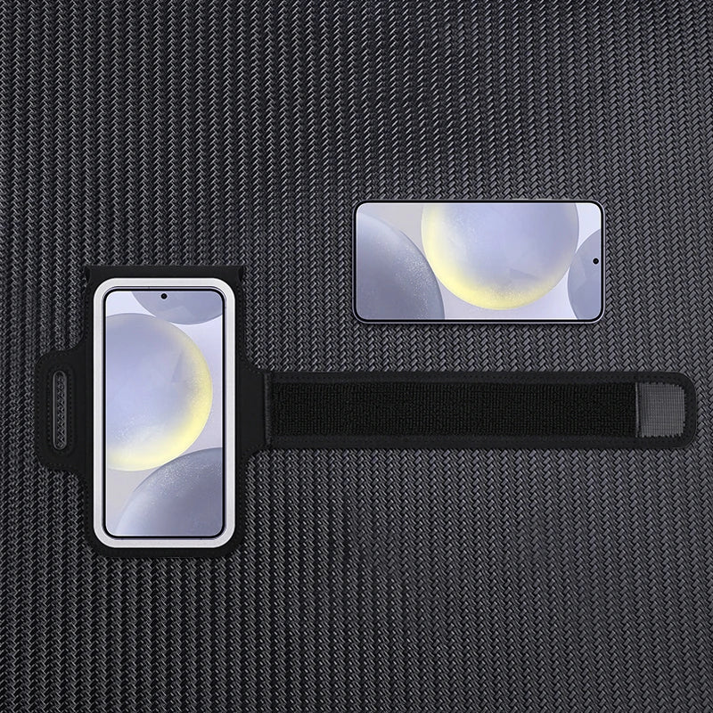 HAISSKY Elastic Running Sport Armbands For iPhone 17 16 15 14 13 12 Pro Max 15 Plus Ultra-thin Phone Arm Bag For Samsung S25