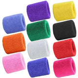 2Pcs Wrist Sweatband Tennis Sports Wristband Volleyball Gym Elastic Brace Support Sweat Band Towel Bracelet Quick Dry Sweatband