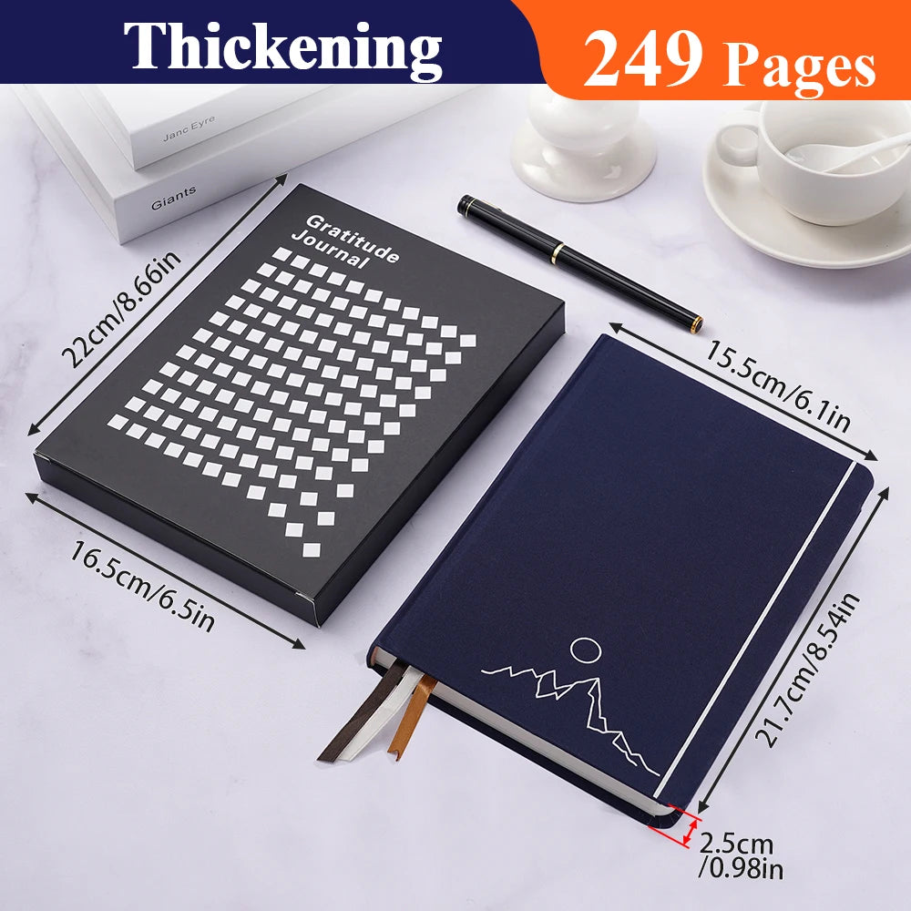 1Pc Daily Gratitude Wellness Journal For Mood Mental Health With Prompts Mindfulness Happiness A5 Reflection Notebook With Pen