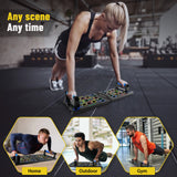 DayPlus Push-up Board Set Portable Multifunctional Push-up Bar Foldable Fitness Equipment For Chest Abdomen Arms/Back Training
