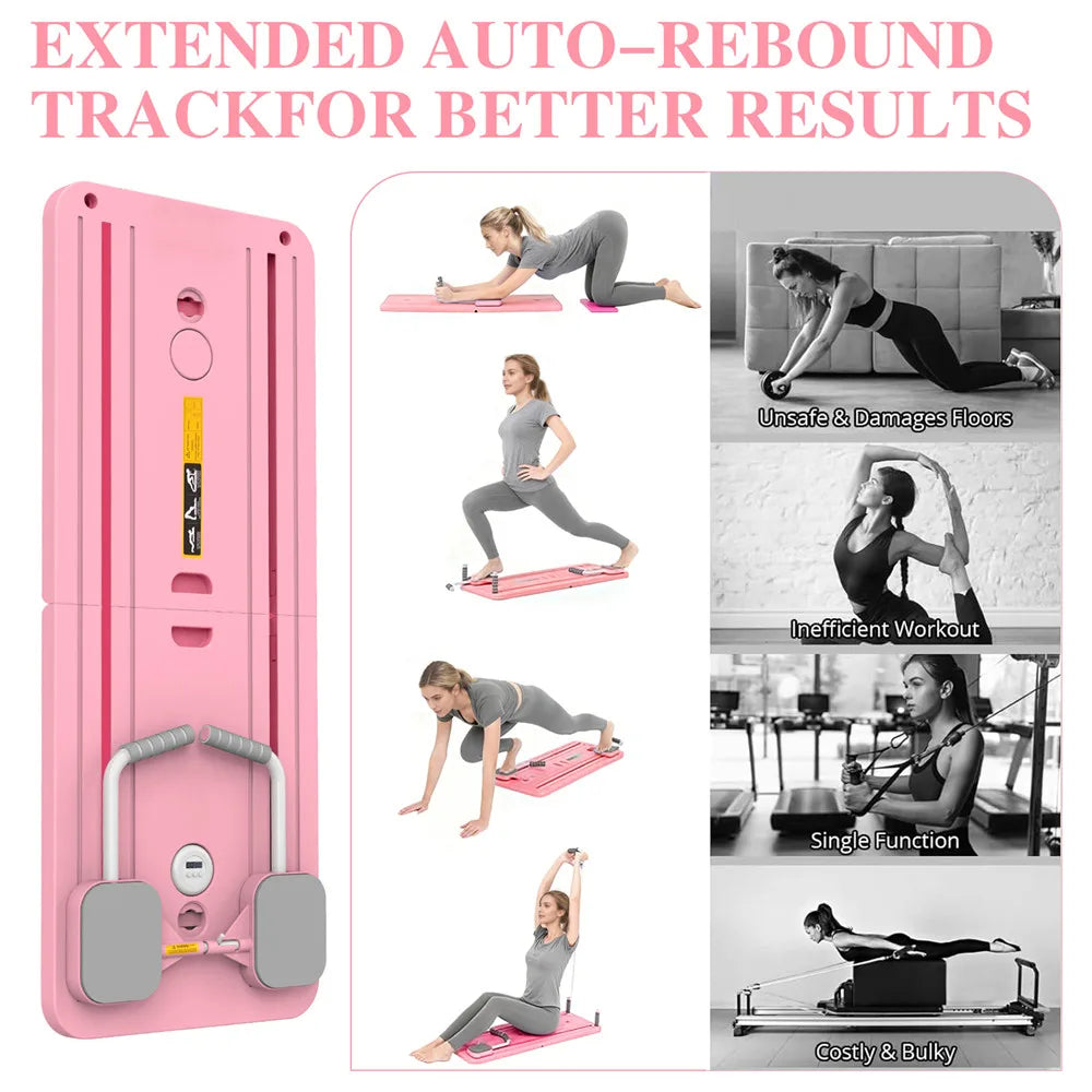 Multifunctional Fitness Board Abdominal Board Foldable Push Up Plate Ab Pilates Board Reformer Fitness Core Workout Equipment