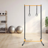 Portable Adjustable Pull Up Bar, Heavy Duty Pull Up Station with 400kg Load Capacity, Free Standing Pull Up Bar for Home Gym, Height Adjustable 160-215cm 11 Levels, Steel Construction, for Living Room Bedroom Balcony, Black Y