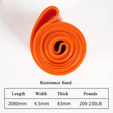 Heavy Duty Resistance Band Set Latex Elastic Bands for Pilates Workout Fitness Pull up Assist Training Body Shape Exercise