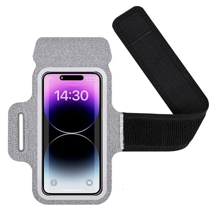 HAISSKY Elastic Running Sport Armbands For iPhone 17 16 15 14 13 12 Pro Max 15 Plus Ultra-thin Phone Arm Bag For Samsung S25