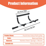 New Hot-Selling Home Fitness Pull-Up Equipment, Indoor Horizontal Bar, Fitness Equipment, Suitable for Men's Bodybuilding and Shaping, Exercises Chest, Arm, and Shoulder Strength, Suitable for Fitness Enthusiasts to Exercise