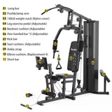 148LB Multifunctional Home Gym Full Body Workout Equipment Cable Pulley System Strength Training Fitness Exercise Machine Set