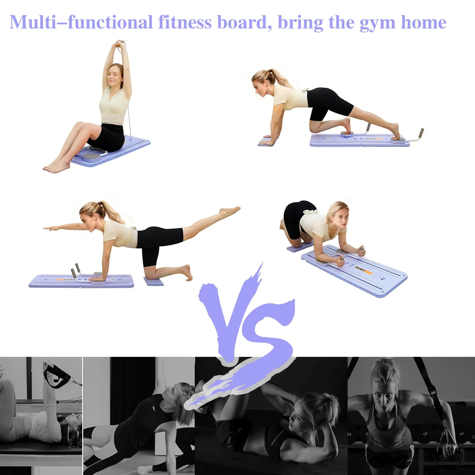 Foldable Fitness Board Abdominal Board Push Up Plate Pilates Boards Full Body Ab Board Reformer Fitness Core Workout Equipments
