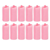 12pcs Styling Tool Soft Foam Sponge Hair Roller Pink Daily Soft Hair Curler Professional Easy to Use Foam Hair Roller Home Salon