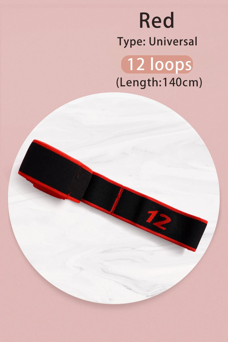Kids Dance Stretch Band, 8/10/12-Segment Ballet Practice Elastic Band for Children, Latin Jazz Stretching Resistance Training