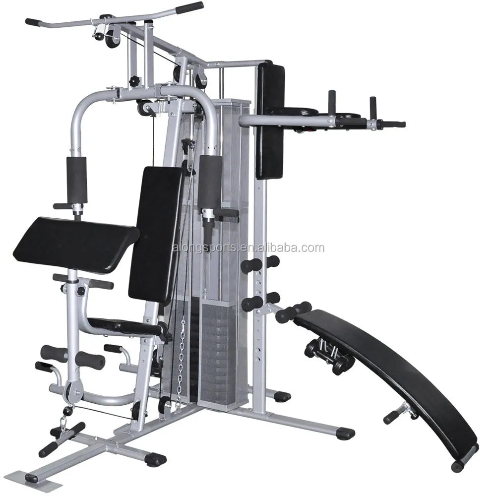 2026 All in One Gym Machine Multi Home Gym Muscle Trainer Workout Exercise Integrated 3 Station Home Gym With Dumbbell Exercise