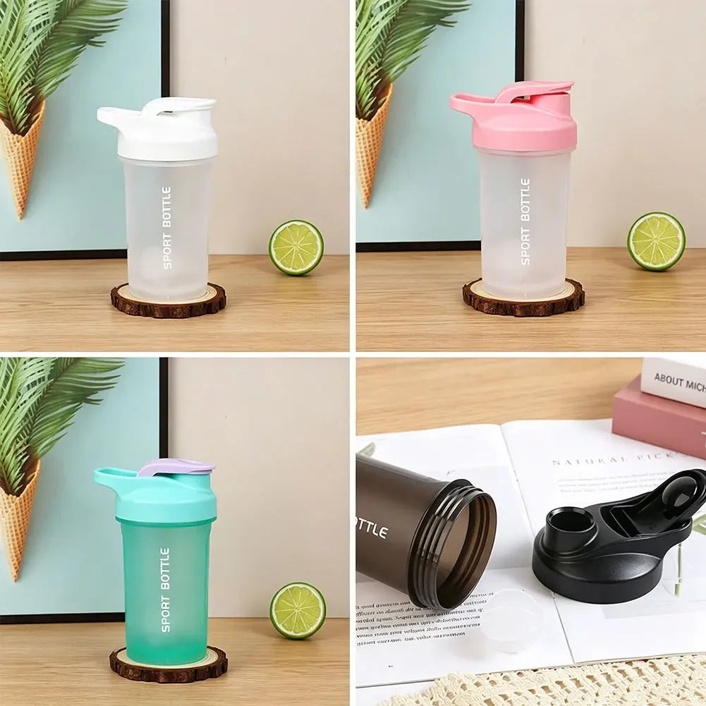 Leakproof Durable Mixing Cup Stylish Portable Protein Powder Shaker Bottle For Gym Outdoor Fitness Sports