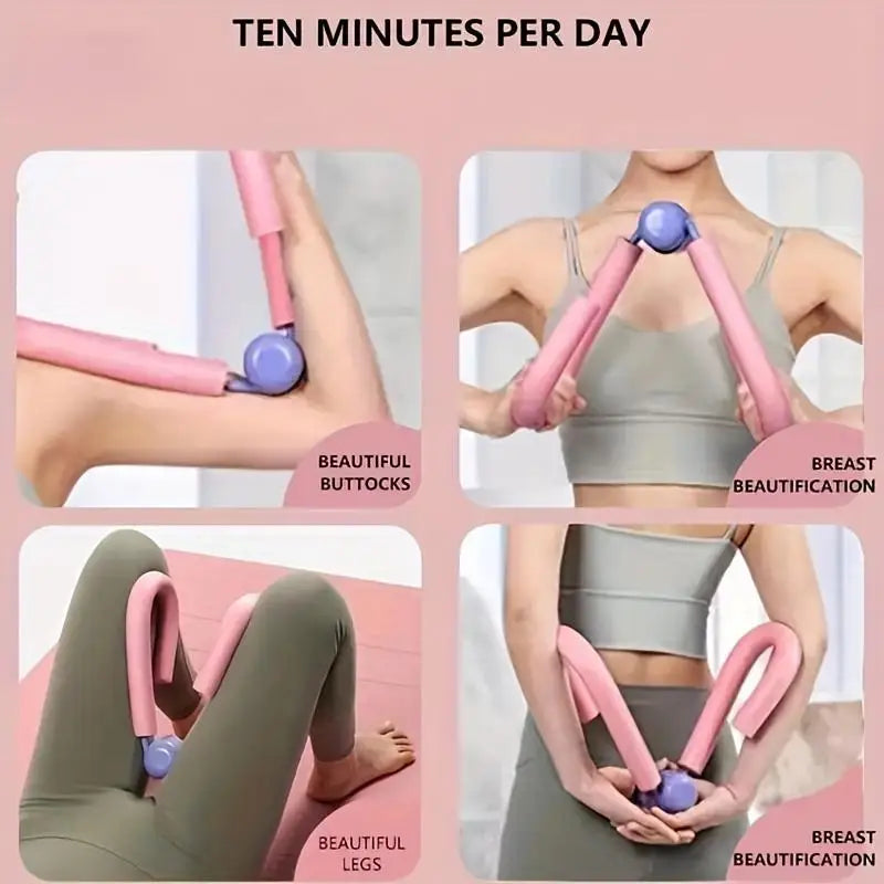 1pc Pelvic Floor Muscle Trainer, Thigh Exerciser, for Postpartum Recovery, Body Shaping, Leg & Butt Training