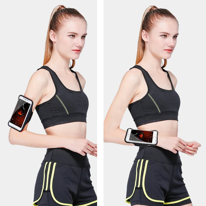 HAISSKY Simple Running Sport Armbands For iPhone 17 16 14 13 Pro Max 15 Plus 16E 17 Air Samsung S25Ultra Xiaomi On Hand Arm Bag