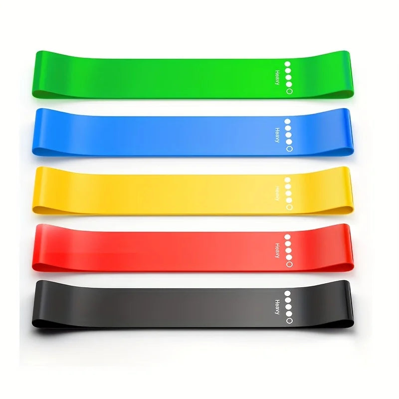 Resistance Band Set for Men And Women Fitness Exercise Bands 5pcs Thigh Stretching Bands Suitable for Home And Gym Workout Pilat