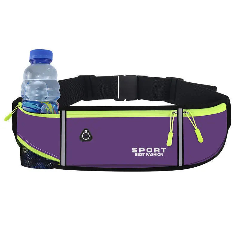 Fanny Pack for Women Men, Slim Running Belt Waist for Running Sports Hiking Traveling Cycling Workout, with Water Bottle Pocket