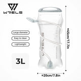 WRELS Hydration Pack Leak Proof Water Reservoir BPA Free Water Bladder Storage Bag Hiking 1L 1.5L 2L 3L Running Reservoir Bag