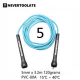 5mm NEVERTOOLATE  EXTRA LONG 3.2 METERS abs handle boxing speed  Soft PVC Jump skip Rope Tangle Free Skipping crossfit Fitness