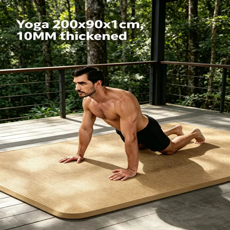 New 200cm×90cm Indoor Sports Fitness Multi-Function for Home Gym Yoga Mat Non Slip Exercise  Thick Fitness Mat Yoga Workout Mat