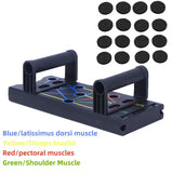 Hot！NEW 1Set Multifunctional Thicken Push Up Board Fitness Muscle Home Gym Push Up 24 Holes Push Up Stand