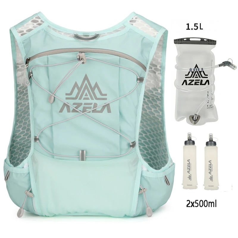 Outdoor Trail Running Backpack Ultralight Running Race Hydration Vest Breathable Jogging Vest for Marathon Cycling Hiking Trail