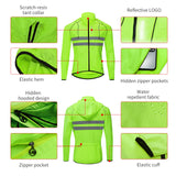 WOSAWE Ultralight Men's Cycling Windbreaker Reflective Jacket Windproof Water Resistant MTB Road Bicycle Long Jersey Wind Coat