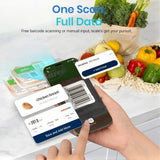 Stainless Steel Smart Nutrition Food Scale Free App with 19 Nutrients Tracking Smart Digital Kitchen Scale