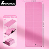 4mm Thick TPE Foldable Yoga Mat Easy to Store Travel Exercise Mat for Yoga Pilates Home Workouts And Floor Exercises