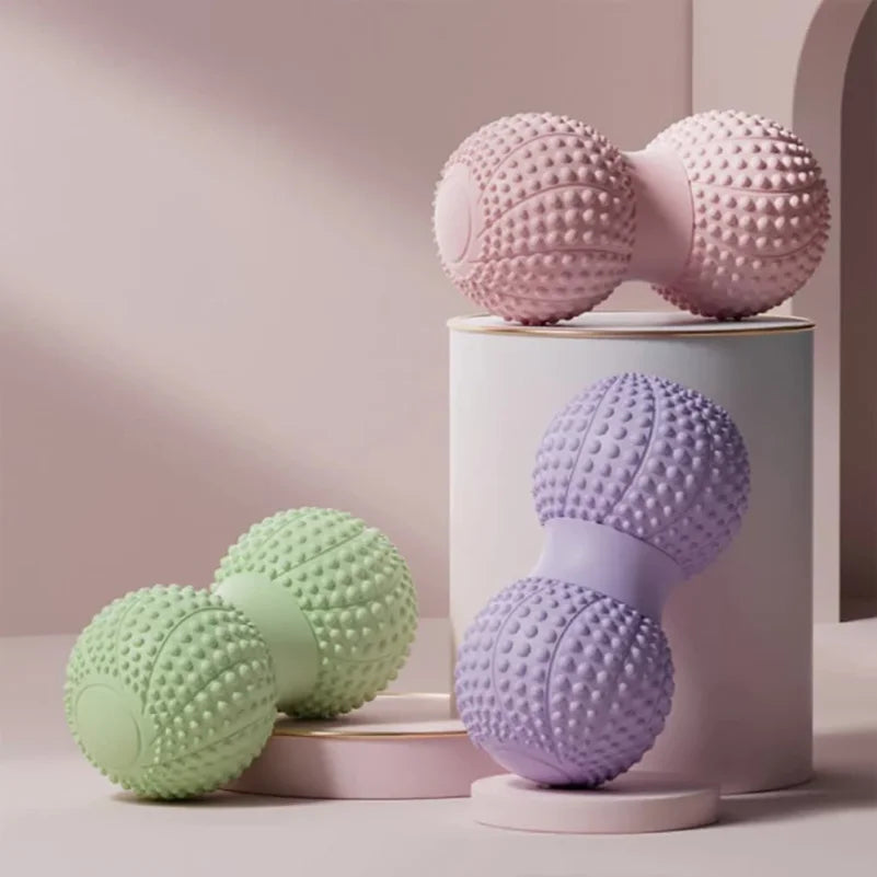 Peanut Massage Ball Yoga Fascia Ball Raised Point TPE 6.5cm Posture Master Waist Back Foot Massage Balls