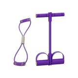 6-Tube Resistance Bands Set TPE Sport At Home Yoga Pedal Puller Shoulder Opening with Foam 8-Line Tension Rope Fitness Equipment