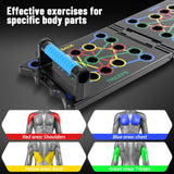 DayPlus Push-up Board Set Portable Multifunctional Push-up Bar Foldable Fitness Equipment For Chest Abdomen Arms/Back Training