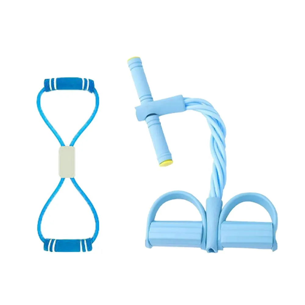 New 6-Tube Resistance Bands Set with Foam Sport At Home Yoga Elastic Band Shoulder Opening TPE Yoga Pedal Puller for Abdomen Arm