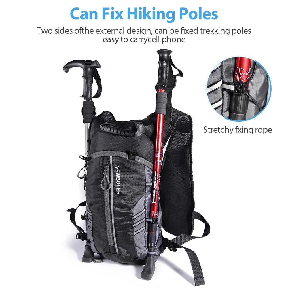 Running Backpack Vest With Water Bottle Hydration Bag, Lightweight Bicycle Running, Jogging, Marathon Riding, Hiking Bag