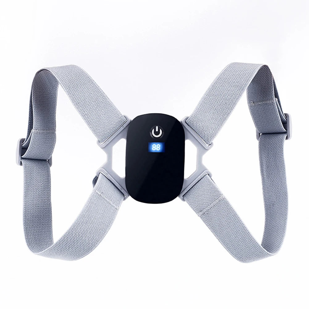 LCD 8-shaped Sitting Posture Corrector Rechargeable 400mAh Back Correction Belts Smart Sensor Vibration Reminder for Work Sudy
