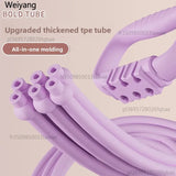 Six-Tube Yoga Resistance Band, Elastic Stretching Trainer for Shoulder Neck Opening, Home Gym Fitness Equipment for Men Women